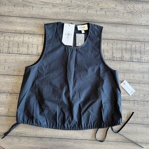 Joie Tess Tie Hem Tank sz S black NWT